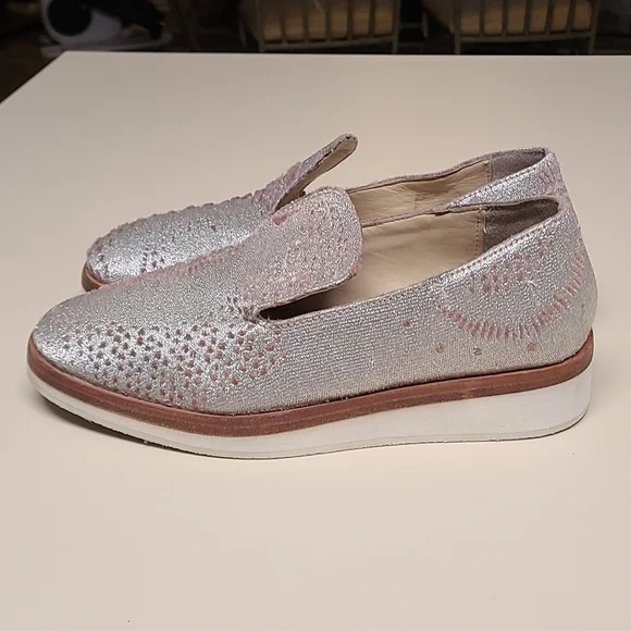 Free People Snake Eyes Metallic slip on casual loafer size 39 - Picture 5 of 10